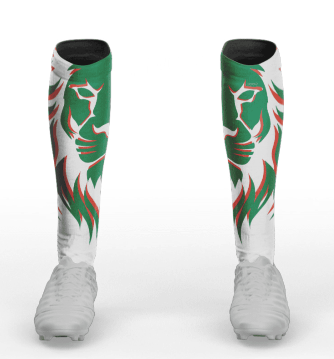 Green Grip Socks front